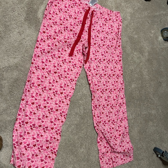 Pink Heart Kids Pajama Pants - Picture 1 of 4